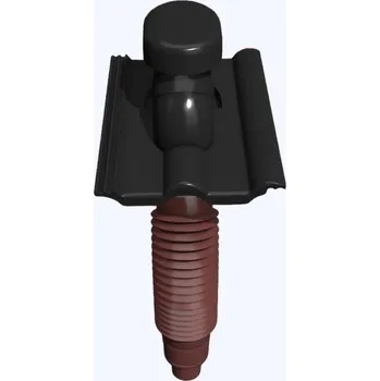 Střešní krytina KMB BETA Taška plastová odvětrávací Beta o 125 mm černá