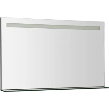 Zrcadlo BRETO LED podsvícené zrcadlo s policí 1000x608mm