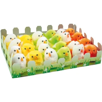 Velikonoční dekorace Velikonoční kuřátka 6 cm, 24 ks ,3 barvy