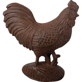 Zahradní dekorace Kohout litinový, 18x11x19cm, hnědá|Esschert Design