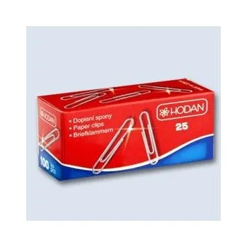 Kancelář dopisní sponky 25mm, 100ks