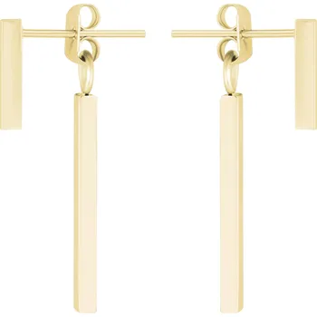 Náušnice Troli Pozlacené ocelové náušnice Hranolky + 2 měsíce na vrácení zboží