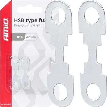 Autopojistky Ploché páskové pojistky 42mm 80A 2ks