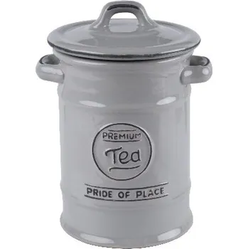 Dóza na potraviny T&G WoodWare Nádoba na čaj PRIDE OF PLACE, šedá|TaG WoodWare