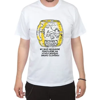 Pánské tričko Vtipné tričko Člověk pivosavý - velikost XXL