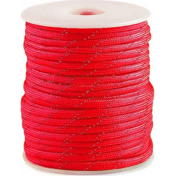 Padáková šňůra Ø4 mm s reflexní nití