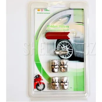 Samolepicí dekorace na vozidlo Skryté ventilky Alligator - sada, hliníkové eloxované