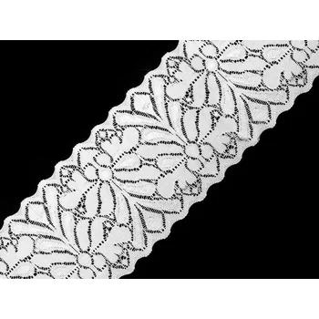 Krajka Elastická krajka / vsadka šíře 80 mm