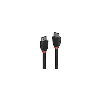 Video kabel Lindy Anthra Line - HDMI kabel - HDMI samec na HDMI samec - 0,5 m - trojitá izolace - černá - kulatá, podpora Dolby DTS-HD Master Audio, podporuje 8K 60 Hz (7680 x 4320)