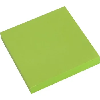 Samolepící bloček Blok kostka lepicí NEON zelený 76 x 76 mm 443670
