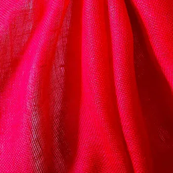 Juta barvená červená, 211g/m2, šíře 130cm Český výrobce