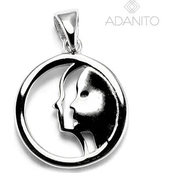 Přívěsek Stříbrný přívěsek měsíční znamení