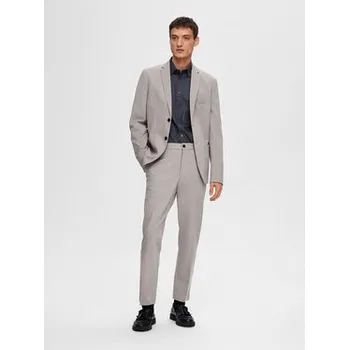 Pánské kalhoty Selected Homme Společenské kalhoty 16092485 Šedá Slim Fit 52