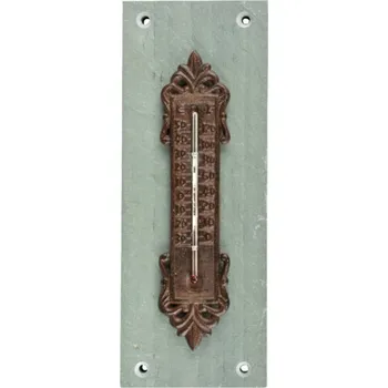 Domácí teploměr Teploměr na kamenné desce 26x11cm