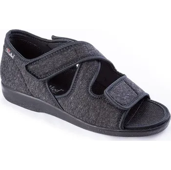 Dámská zdravotní obuv Mjartan, s.r.o. ortopedické páskové boty černé 38