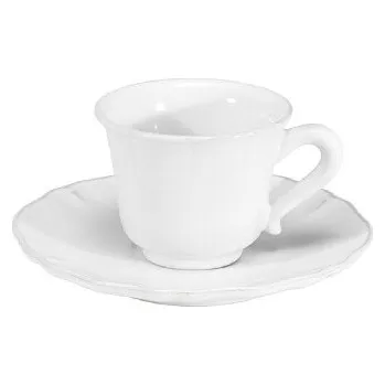 Šálek na kávu s podšálkem 0,09L, ALENTEJO, bílá (balení)|Costa Nova
