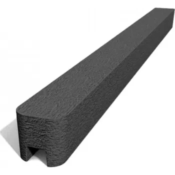 Plotový sloupek Betonový sloupek hladký koncový grafit 1750 mm (nadzemní výška)