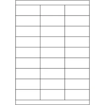 Speciální papír Etikety PRINT 70x30 mm bílé pololesklé 250 g/m2 (50xA4)