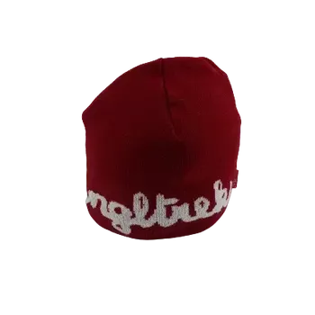 Čepice pletená čepice Singltrek červeno-bílá