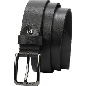 Opasek Pánský kožený opasek Pierre Cardin 5077 délka 125/110 cm černý