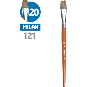 Umělecký štětec Milan Štětec plochý MILAN č. 20 - 121 449732