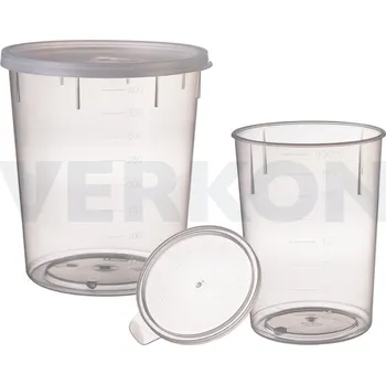 Nádobka kónická se zaklapávacím víčkem, PP, Objem [ml]: 400, Barva: Přírodní