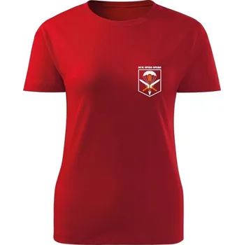 Dámské tričko Dámské tričko CAF 601. SKSS Dum Spiro Spero simple - červená