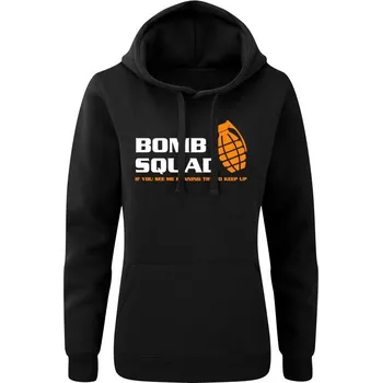 Dámská mikina Dámská mikina s kapucí BOMB SQUAD - černá