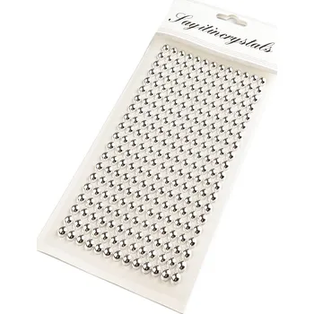 Galanterie Samolepicí perly na lepicím proužku Ø6 mm