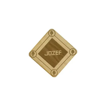 Dřevěný pivní tácek Praha