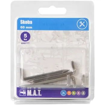 Hřebík skoba 60mm lesk (5ks)