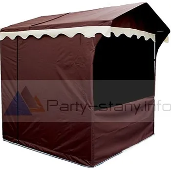 Zahradní altán Party-stany.info Prodejní stánek 3 x 2 m Jarmark Tmavě hnědá