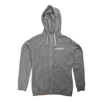 Dámská mikina dámská mikina s kapucí na zip Singltrek Minimalist šedá