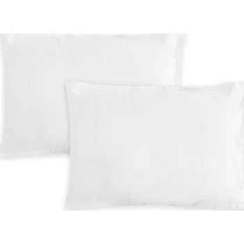 Povlečení Gipetex Natural Dream Povlak na polštář italské výroby 100% bavlna - 2 ks bílá - 2 ks 50x70 cm