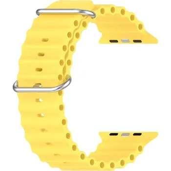 Řemínek na hodinky Silikonový řemínek Ricardo (pro Apple Watch 42/44/45/49mm), žlutý