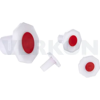 Zátka osmihranná do normalizovaných zábrusů, HDPE, Vhodná pro velikost NZ: 12/21