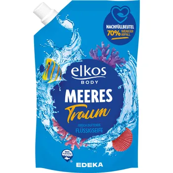 Mýdlo EDEKA elkos tekuté mýdlo mořský sen sáček 1l