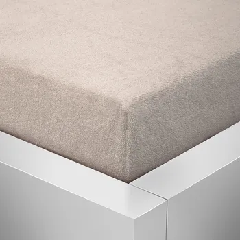 Prostěradlo Homeville froté prostěradlo české výroby latté 30cm výška - 140x200 cm
