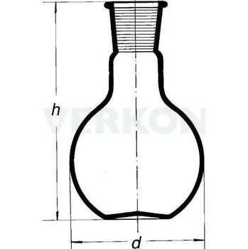 Laboratorní baňka Baňka s plochým dnem a NZ, SIMAX, Objem [ml]: 10000, NZ: 60/46