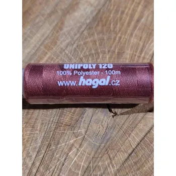 Nit Polyesterové nitě Unipoly návin 100 m 738 Červenohnědá