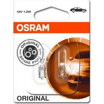 Autožárovka OSRAM Žárovka přístrojové desky W1,2W (blister 2 ks) 12V 1,2W W2X4,6D