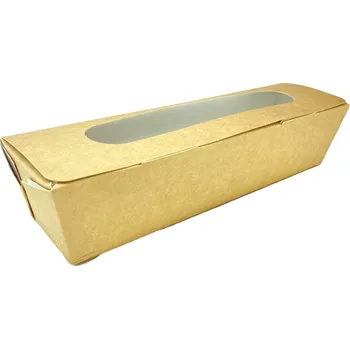 Jednorázové nádobí Think`n green Papírový box na panini s okýnkem TnG 270/80/60mm 50ks