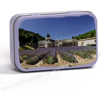Mýdlo Plechová krabička na mýdlo s motivem ABBAYE DE SÉNANQUE (Opatství Senanque) La Maison