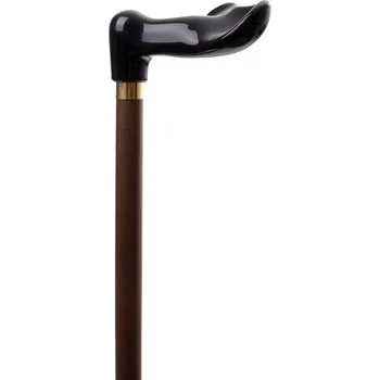 Vycházková hůl ergonomická Gastrock černá rukojeť - NA LEVOU RUKU