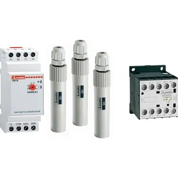 Relé LOVATO LVM 20 PLUS Sestava hladinového relé (LVM20 + 3 x SN1 + BG06)