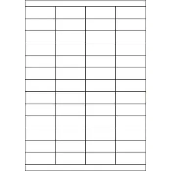 Speciální papír Etikety PRINT 52,5x21,2 mm barevné pastelové (100xA4), 52 etiket na archu