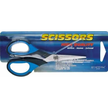 Kancelářské nůžky Nůžky Starpak 14 cm s pogumovanou rukojetí