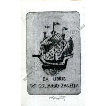 Umění Loď (Vladimír Komárek originální lept - signováno)