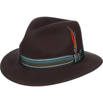Klobouk Klobouk Stetson Traveller Woolfelt hnědý Stripe - L (59 cm)