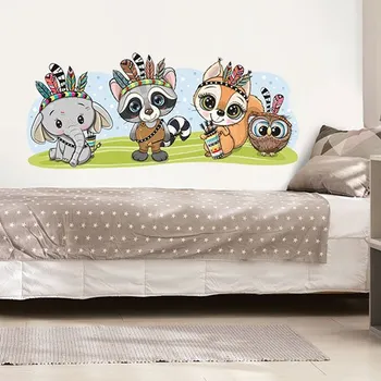 Samolepící dekorace Nálepky na zeď indiáni - Plotbase, s.r.o., 120x55cm